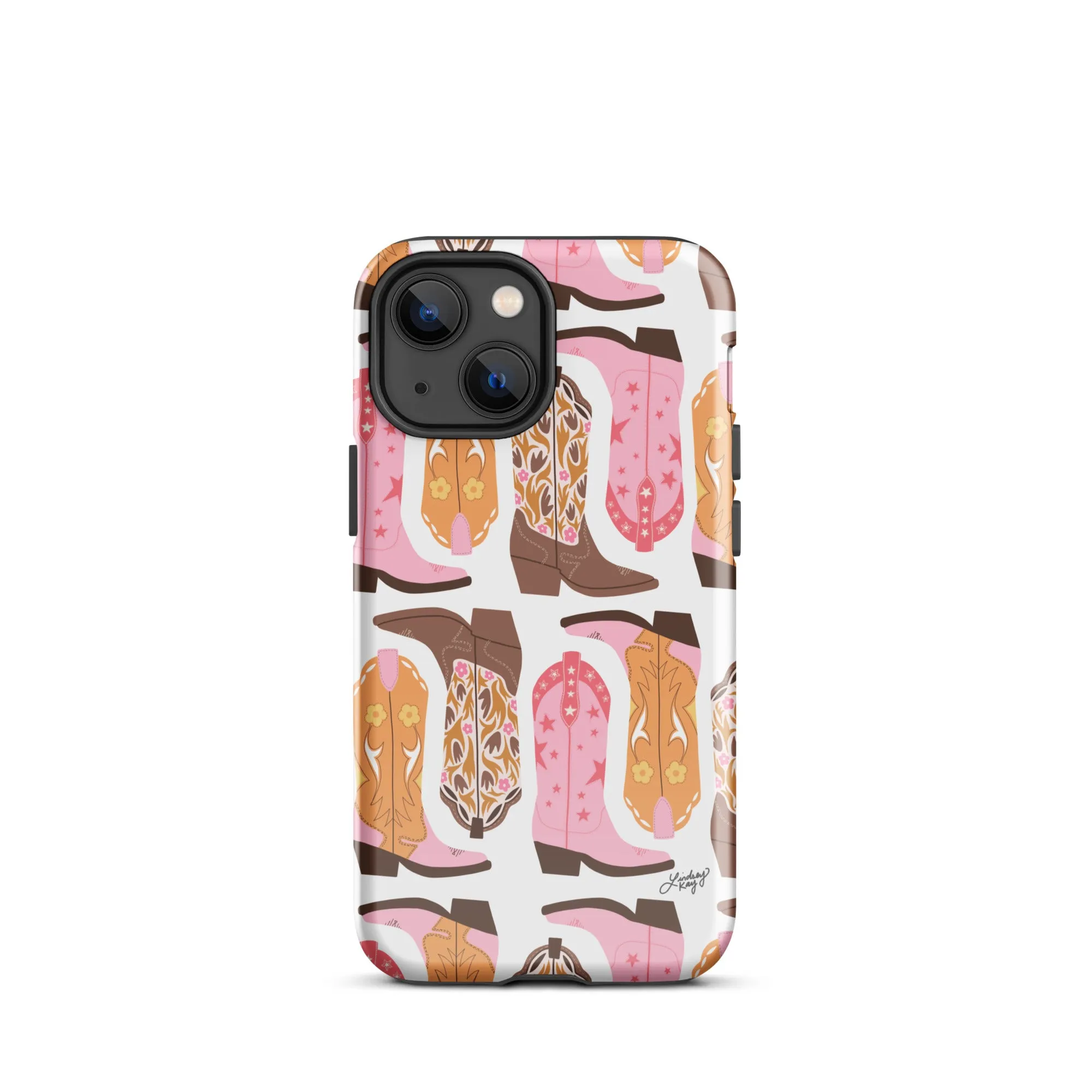 Pink Cowboy Boots Pattern - Tough Case for iPhone®