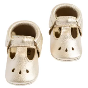 Platinum Mary Jane Baby Shoe