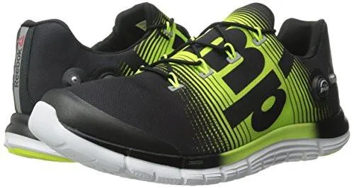Reebok Zpump Fusion Running Shoe Blacksolar Yellowwhite 10.5 M US