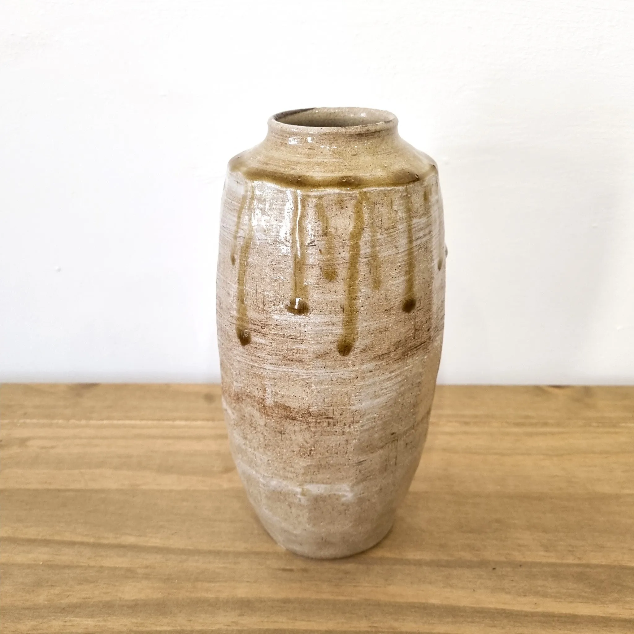 Robert Hunter | Faceted Wood Ash Glaze Vessel