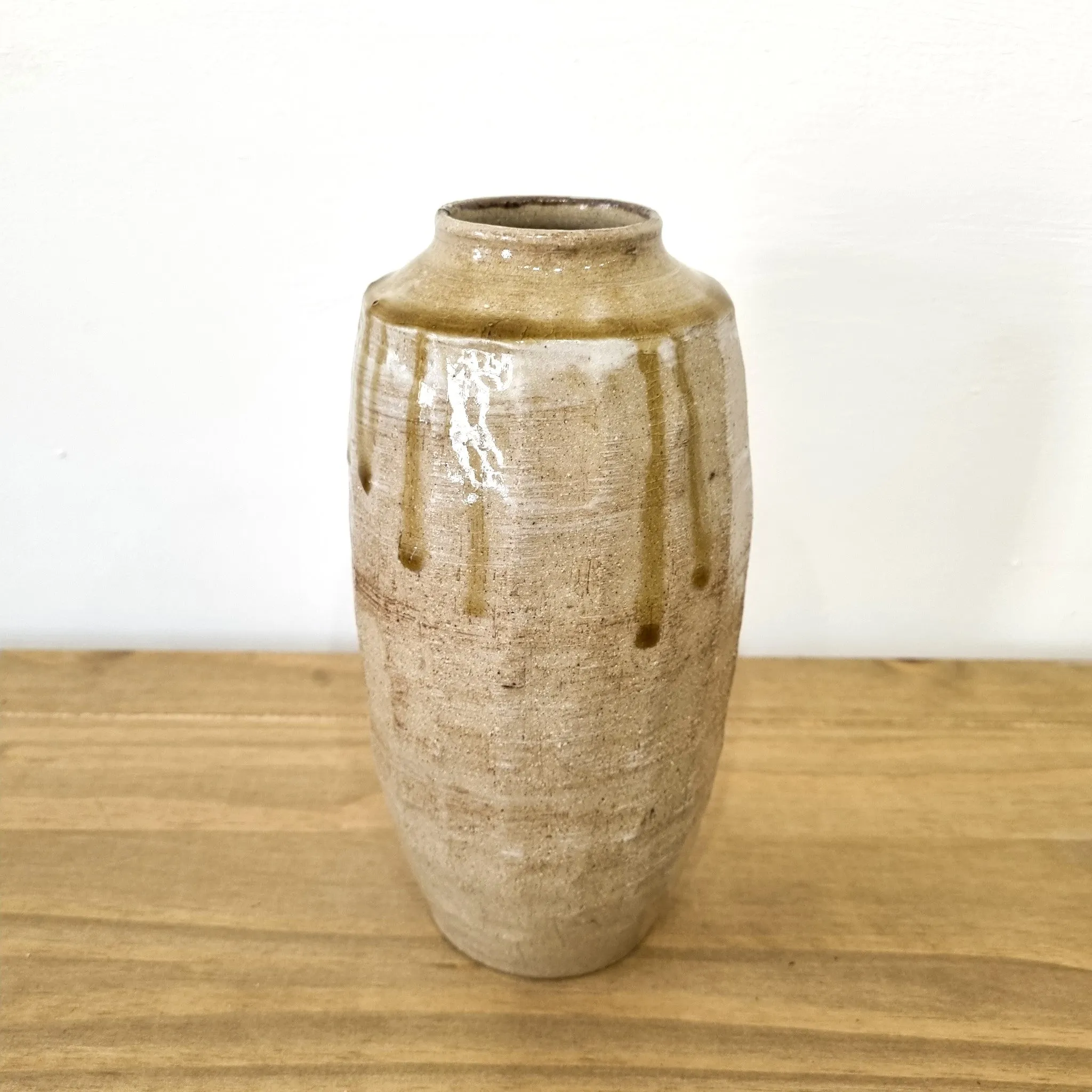 Robert Hunter | Faceted Wood Ash Glaze Vessel