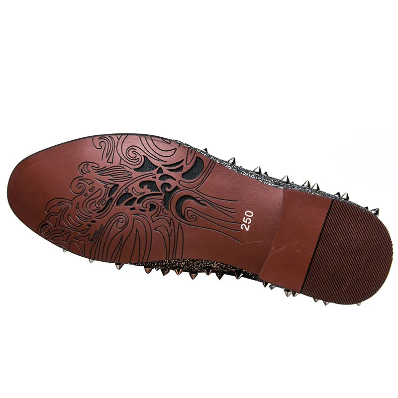 Spiked Rivets Unique Men Loafers Shoes