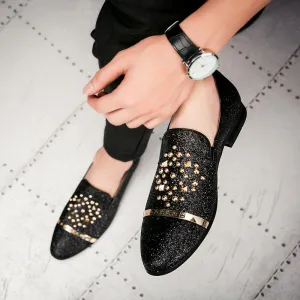 Spiked Rivets Unique Men Loafers Shoes