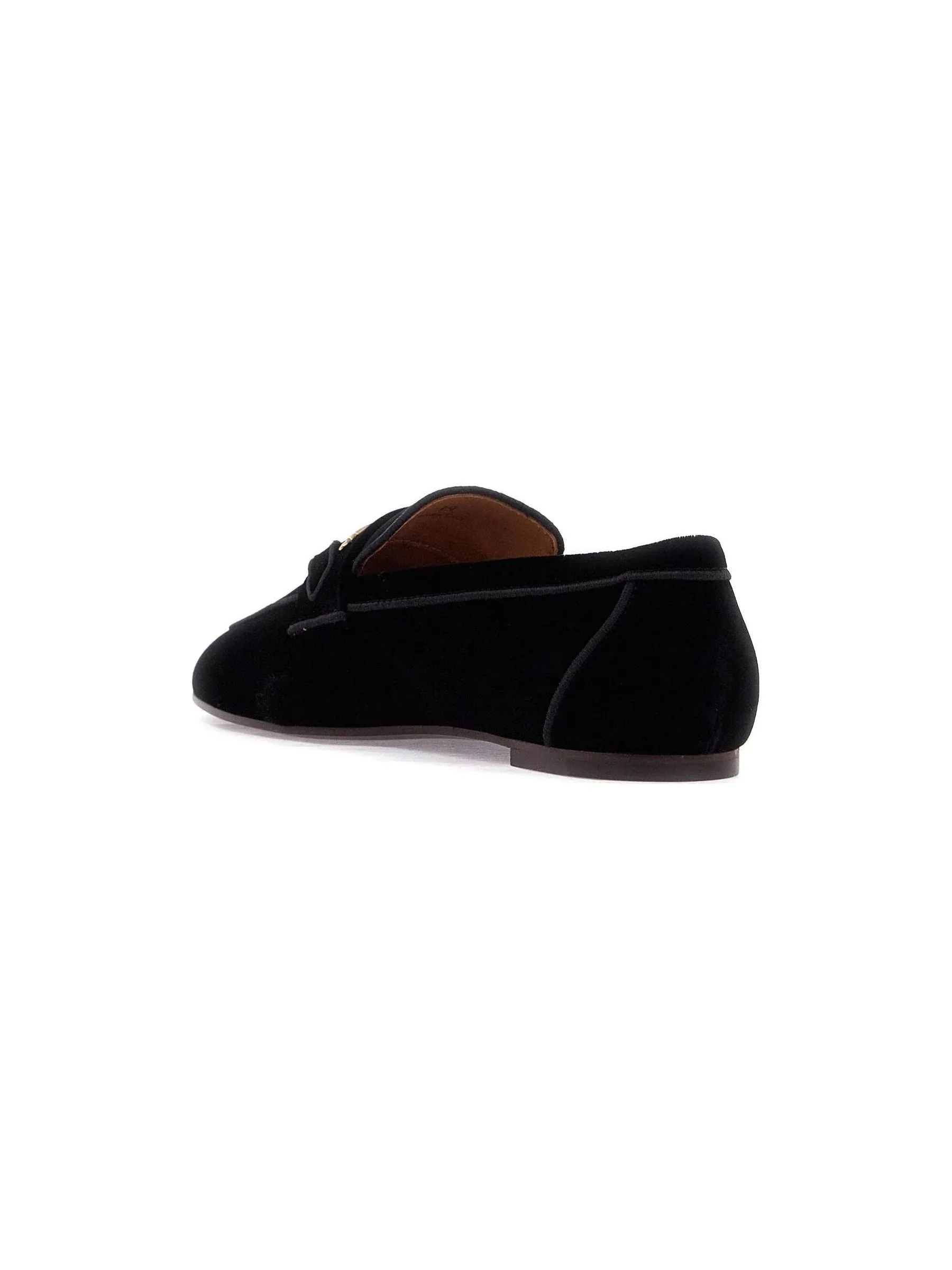 Velvet Suede Metal Loafers