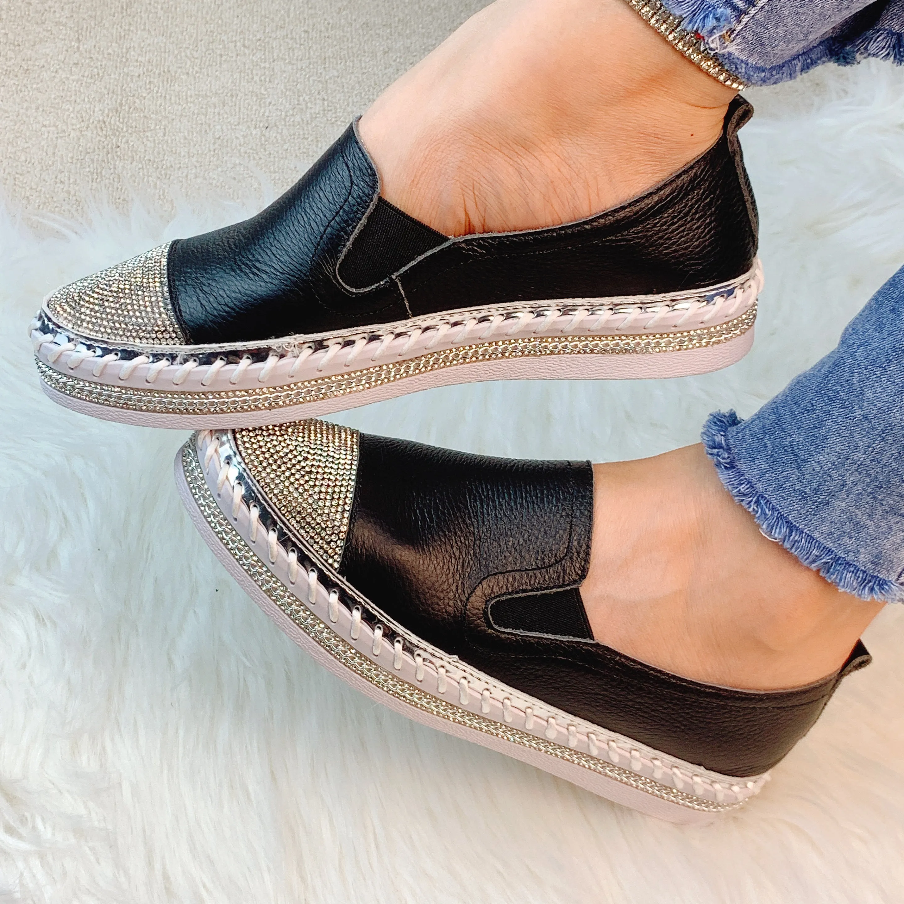 Woman Leather Moccasins