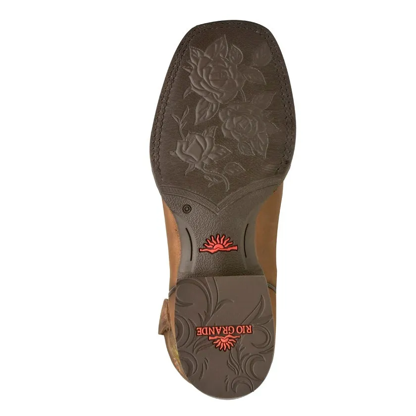 Women's Cowgirl Boots Floral Embroidered Florinda - Square Toe